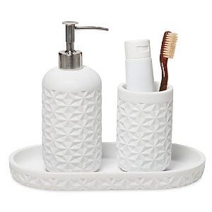 Roselli Quilted 3 Pc. Bathroom Set In Sand