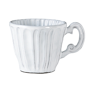 Vietri Incanto Scallop Mug In White