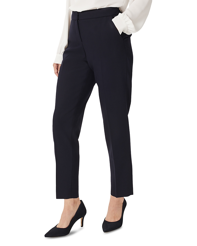 Hobbs London Gael Cropped Pants In Navy