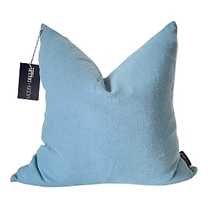 Modish Decor Pillows Linen Pillow Cover, 18 X 18 In Blue Mist