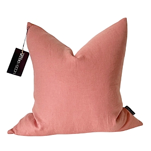 Modish Decor Pillows Linen Pillow Cover, 18 X 18 In Coral Dust