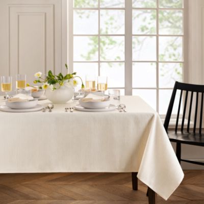 Continental Solid Texture Water and Stain Resistant Tablecloth, 60" x 84"