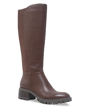 Kenneth Cole Women's Riva Knee High Lug Sole Boots In Chocolate
