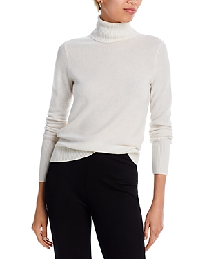 Aqua Cashmere Turtleneck Cashmere Sweater - 100% Exclusive In Ivory