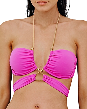 Vix Gi Halter Bikini Top In Pink