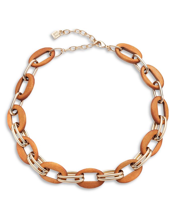 Dannijo Luisa Wood Choker Necklace in Gold Tone 13 16 Bloomingdale s