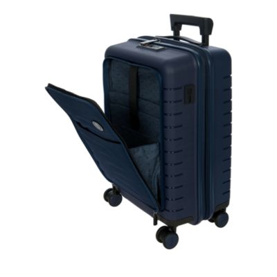By Ulisse 21" Expandable Carry On Spinner Suitcase with Pocket