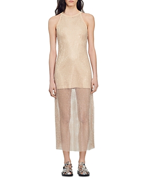 SANDRO HOLLYWOOD MESH DRESS