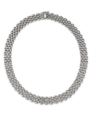 Alberto Amati - 14K Yellow Gold & 14K White Gold Diamond Panther Collar Necklace, 18"