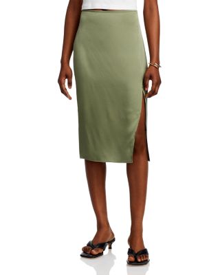 Anine Bing Jolin Silk Midi Skirt | Bloomingdale's