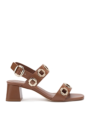 Larroude Women's Milan Embellished Strappy High Heel Sandals In Caramel