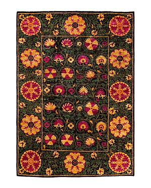Bloomingdale's Suzani M1620 Area Rug, 6'4 X 9'2 In Black
