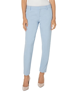 Liverpool Los Angeles Plus Liverpool Slim-leg Pants In Misty Blue