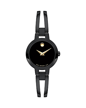 Movado Amorosa Black Pvd Stainless Steel Watch, 24mm