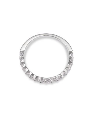 Certified Round-Cut Diamond Band in 14K White Gold, 0.50 ct.t.w.