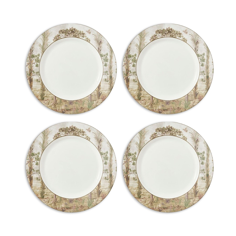 Spode Kit Kemp By Tall Trees Dinner Plate, Set Of 4 In Green/brown