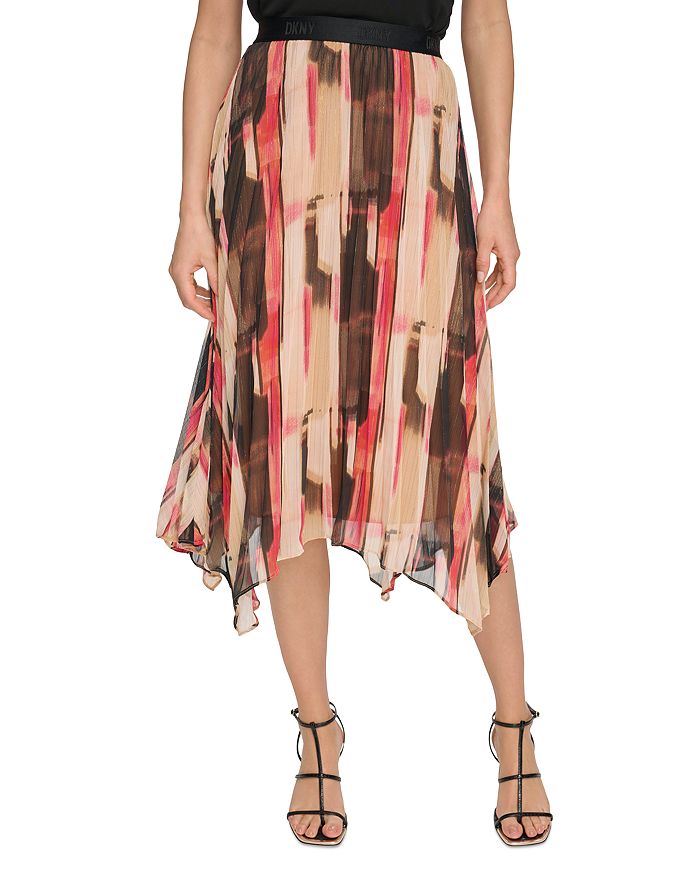 DKNY Asymmetric Hem Midi Skirt | Bloomingdale's