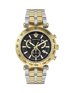 Photos - Wrist Watch Versace Bold Chrono Watch, 46mm Black/Gold VEJB00622 