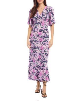 Karen Kane Flutter Sleeve Midi Dress | Bloomingdale's