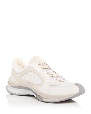 Men's GG Low Top Leather, Suede and Fabric Sneakers 