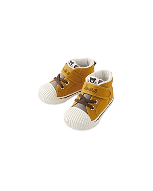 Miki House Unisex Double B Trainers - Little Kid In Yellow