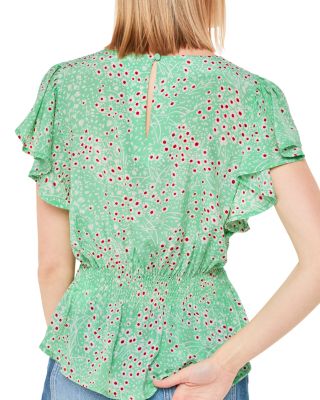Daisy Meadow Frill Sleeve Top