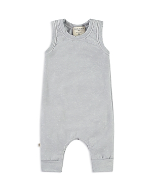 Shop Paigelauren Unisex Ultra Light French Terry Burn Out Tank Whim-zzz Romper - Baby In Gray