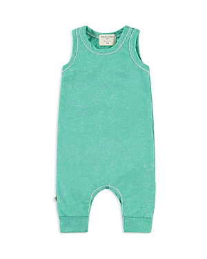 Shop Paigelauren Unisex Ultra Light French Terry Burn Out Tank Whim-zzz Romper - Baby In Green
