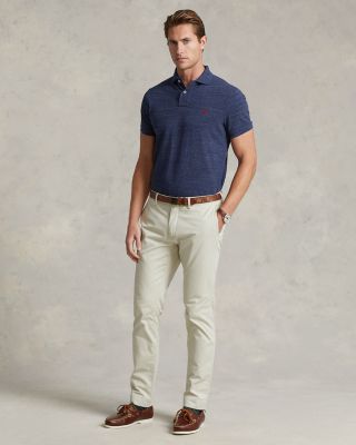 Custom Slim Fit Mesh Polo Shirt