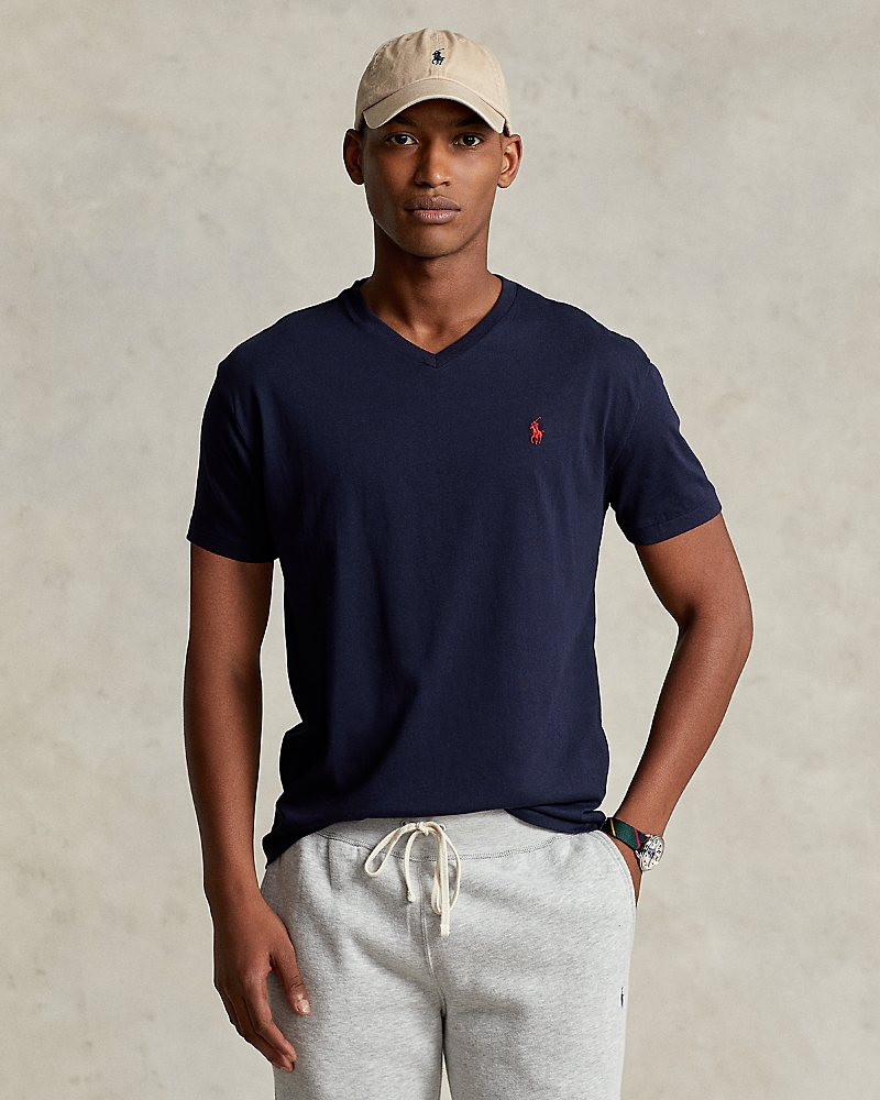 Polo Ralph Lauren Logo-embroidered Cotton T-shirt In Ink Blue