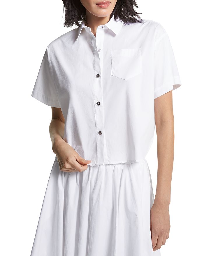 Michael Kors Oversized Short Sleeve Shirt | Bloomingdale's