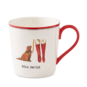 Spode Kit Kemp By  Doodles Sole Mates Mug In White