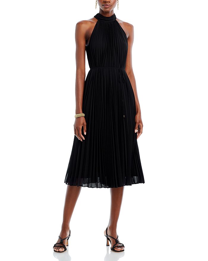 MILLY Ophelia Pleated Midi Dress Bloomingdale s