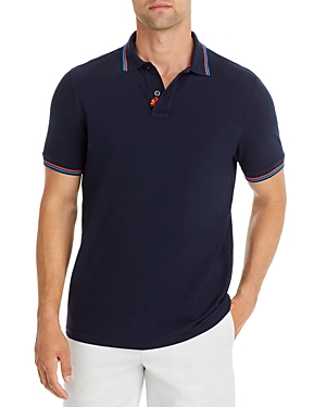 Sundek Cotton Blend Regular Fit Polo Shirt In Navy