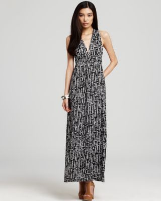 AQUA Dress - Printed Loop Back Maxi Dress - 100% Exclusive | Bloomingdale's