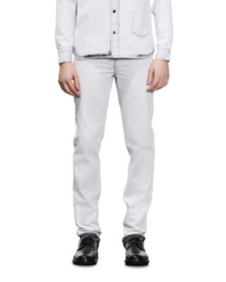 The Kooples Bleached Straight Fit Trouser Jeans in White