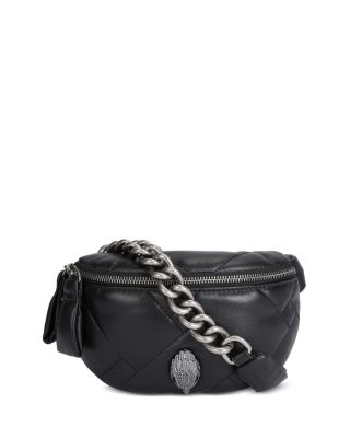 KURT GEIGER LONDON - Kensington Mini Quilted Leather Belt Bag