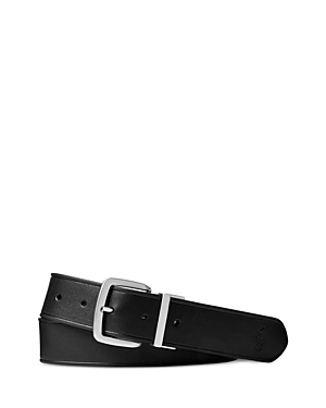 Shop Polo Ralph Lauren Reversible Leather Belt In Black/brown