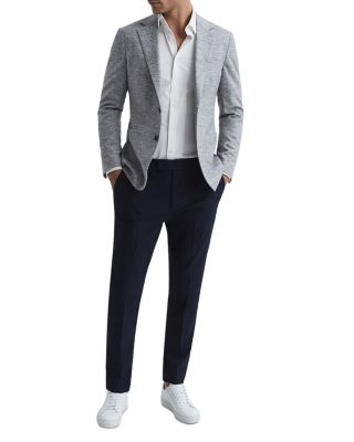 REISS - Voyager Stretch Performance Solid Regular Fit Button Down Travel Shirt