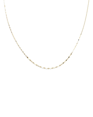 Moon & Meadow 14k Gold Graduated Mirror Chain Necklace, 18