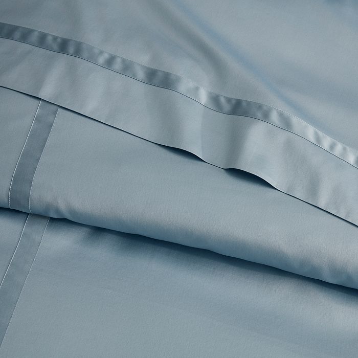 Shop Matouk Nocturne Sateen King Pillowcase, Pair In Steel Blue