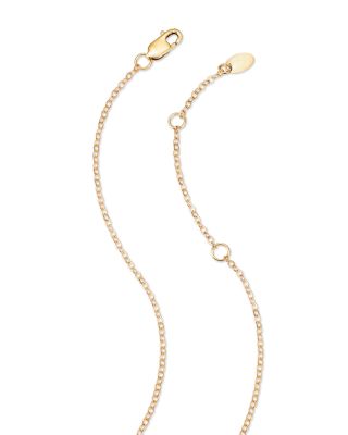 Blue Lapis Pendant Necklace in 14K Yellow Gold, 18-19"