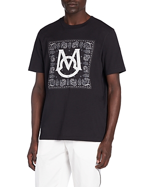 Moncler Short Sleeve Graphic Tee In Black