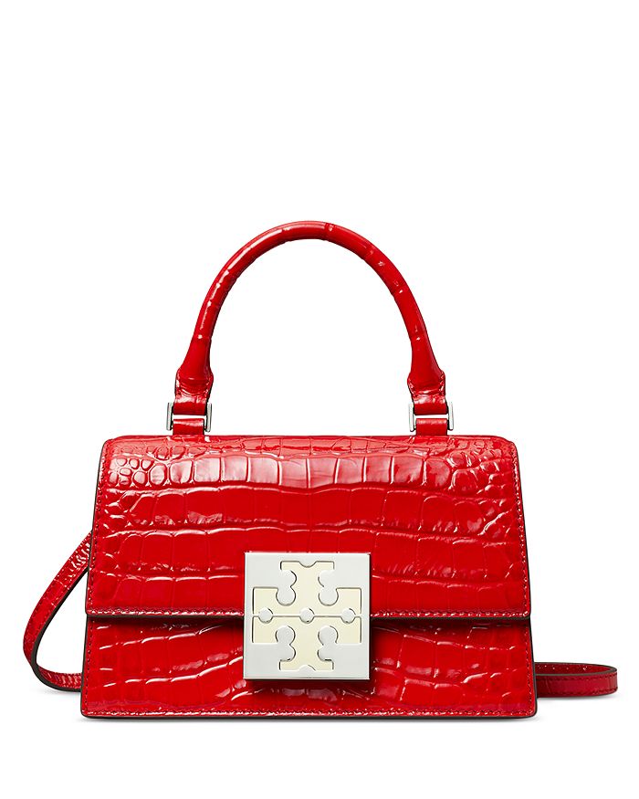 Bon Bon Croc-Embossed Mini Bag: Women's Designer Crossbody Bags