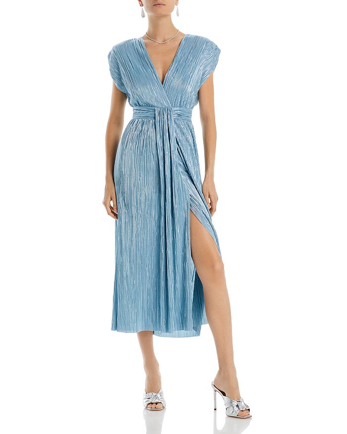 Blue Topaz & Blue Striped Large Bow Shirt Dress (Only $21!)