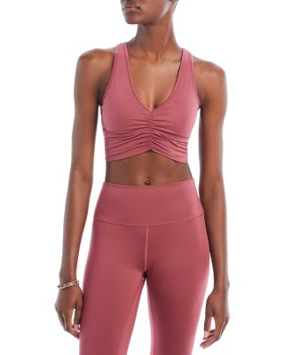 Alo Yoga Wild Thing Low-impact Sports Bra In Mars Clay