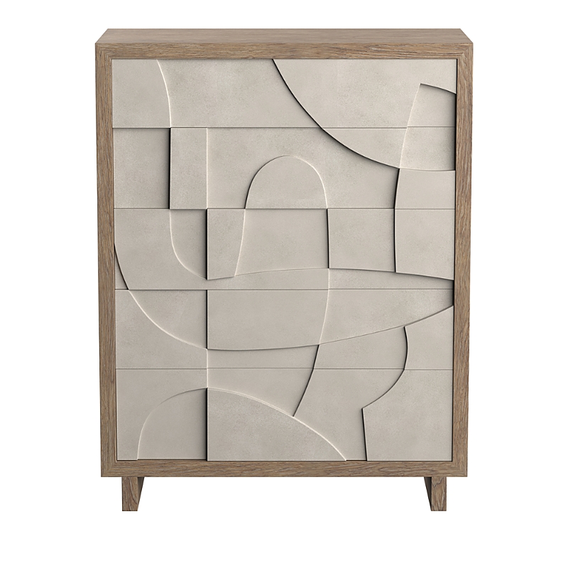 Bernhardt Casa Paros Tall Drawer Chest In Dark Brown