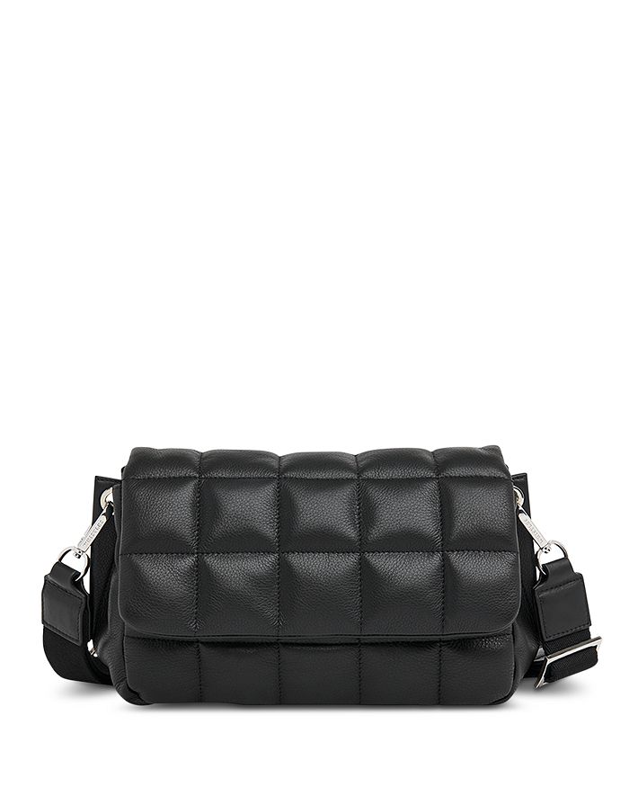 Ellis Small Crossbody | Pebbled - Black Crossbody Bag | Black | Leather | Hobo
