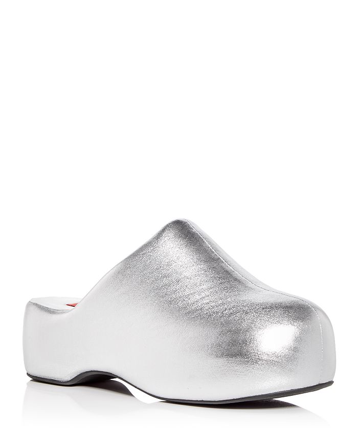 Simon Miller Silver Bubble Clogs In Silver