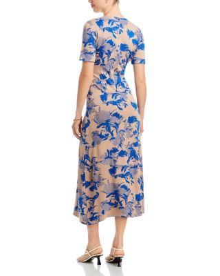 floral jacquard a line dress Adrianna Papell Off-shoulder Floral Jacquard A-line Gown main image 0